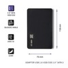 QOLTEC išorinio kietojo disko dėklas HDD/SSD 2.5" SATA3 USB 2.0 Juodas