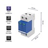 QOLTEC 52585 nuolatinės srovės viršįtampio iškroviklis / 2P / 1000V / T2 / BC