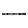 QOLTEC 54478 Patch panel RACK 12 jungtys POE Juodas