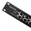 QOLTEC 54478 Patch panel RACK 12 jungtys POE Juodas