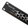 QOLTEC 54478 Patch panel RACK 12 jungtys POE Juodas