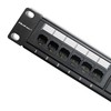 QOLTEC 54474 Patch panel RACK 24 jungtys Cat 6 UTP Juodas
