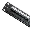 QOLTEC 54474 Patch panel RACK 24 jungtys Cat 6 UTP Juodas