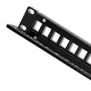 QOLTEC 54479 Patch panel RACK 24 jungtys UTP blank Juodas