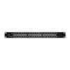 QOLTEC 54477 Patch panel Rack 48V 24 jungtys Passive PoE injector 1000m Juodas