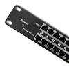 QOLTEC 54477 Patch panel Rack 48V 24 jungtys Passive PoE injector 1000m Juodas