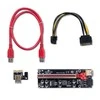 QOLTEC 55508 Riser PCI-E 1x - 16x USB 3.0 ver. 009S Plus SATA / PCI-E 6 pin