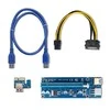 QOLTEC 55507 Riser PCI-E 1x - 16x USB 3.0 ver. 009S SATA / PCI-E 6 kontaktai