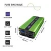 QOLTEC 51942 grynos sinusinės bangos keitiklis, monolitas / akumuliatoriaus įkroviklis / UPS / 1000 W / 2000 W / 12 V iki 230 V / LCD