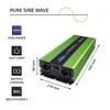 QOLTEC 51943 grynos sinusinės bangos keitiklis, monolitas / akumuliatoriaus įkroviklis / UPS / 4000 W / 2000 W / 12 V iki 230 V / LCD