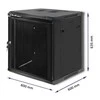 QOLTEC 54490 RACK spintelė 19 colių 12U 600 x 600 x 635 perforuotos durys