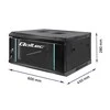 QOLTEC 54461 RACK spintelė 19 colių 4U 600x280mm