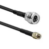 QOLTEC 57030 RG58 bendraašis kabelis N, RP-SMA kištukas, 1 m