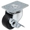 QOLTEC 54507 Ratukai su stabdžiu stelažams 19colių / 4vnt