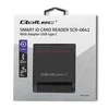 QOLTEC Smart chip ID kortelių skaitytuvas USB 2.0 Plug&amp;Play