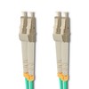 QOLTEC 54075 optinis patchcord LC/UPC – LC/UPC daugiamodis 50/125 OM3 dvipusis 1m