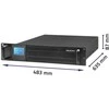 QOLTEC 53946 Nepertraukiamo maitinimo šaltinis UPS RACK 2KVA 1600 W LCD