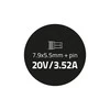 QOLTEC 50013 Nešiojamas kompiuteris AC power adapter IBM 65W 3.52A 20V 7.9x5.5+pin IBM