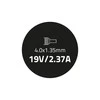 QOLTEC 51506 Nešiojamas kompiuteris AC power adapter f Asus 45W 19V 2.37A 4.0x1.35