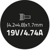 QOLTEC 51500 Nešiojamas kompiuteris kintamosios srovės adapteris Qoltec HP Compaq 90W 19V 4.74A (4.2+4.8) 1.7