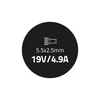 QOLTEC 50097 Nešiojamas kompiuteris AC power adapter IBM Lenovo 90W 19V 4.9A 5.5x2.5