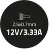QOLTEC 50067 Nešiojamas kompiuteris kintamosios srovės adapteris Qoltec Samsung 40W 12V 3,33 A 2,5 0,7