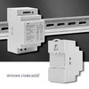 Qoltec DIN bėgio maitinimo šaltinis | 60W | 24V | 2,5A | Pilka