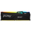 RAM „Kingston KF560C40BBAK4-64“ 64 GB 6000 MT/s DDR5 CL40 DIMM (4 vnt. rinkinys) „FURY Beast RGB XMP“ | „Kingston“