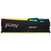 RAM „Kingston KF552C40BBAK4-128“ 128 GB 5200 MT/s DDR5 CL40 DIMM (4 vnt. rinkinys) „FURY Beast RGB XMP“ | „Kingston“