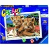 Tapymas pagal skaičius Little Lion Cubs 23616 Ravensburger