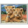 Tapymas pagal skaičius Little Lion Cubs 23616 Ravensburger