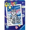Ravensburger Malowanka CreArt vaikams: Wilk su młodymi 200443 RAVENSBURGER malowanie po numerach