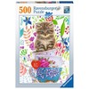 Ravensburger Dėlionė 500 vnt. - Kačiukas puodelyje