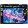 Ravensburger Dėlionė 500 vnt. - Vilkas šiaurės pašvaistėje