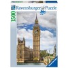 Ravensburger Dėlionė 1500 vnt. - Vestminsterio laikrodžio bokštas su katinu (Big Ben)