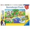Ravensburger Dėlionė 2x12 vnt. - Zoologijos sodas
