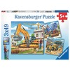 Ravensburger Dėlionė 3x49 vnt. - Statybos