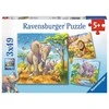 Puzzle 3x49 Wild Animals - RAVENSBURGER dėlionė