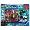 Ravensburger Dėlionė 3x49 vnt. - Kaip prisijaukinti slibiną 3