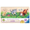 Ravensburger medinė dėlionė „Gyvūnų jaunikliai“, 3 det., nuo 1,5 m.