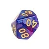 REBEL RPG Dice Set - Two Color - Dark Mėlyna and Violetinė