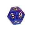 REBEL RPG Dice Set - Two Color - Dark Mėlyna and Violetinė