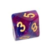 REBEL RPG Dice Set - Two Color - Dark Mėlyna and Violetinė