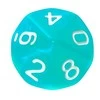 REBEL RPG Dice Set - Moonstones - Turquoise