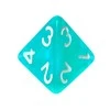 REBEL RPG Dice Set - Moonstones - Turquoise