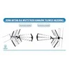 Red Eagle Opticum Antena DVB-T 1000+ LTE OLYMPIA COMBO Raudona Eagle (BX-1000)