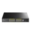 Šakotuvas Cudy FS1018PS1 tinklo jungiklis Fast Ethernet (10/100) Power over Ethernet (PoE) Pilkas