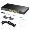Šakotuvas Komutatorius - Cudy GS1028PS2 24-uostis Gigabit PoE Juodas