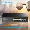 Šakotuvas Komutatorius - Cudy FS1010P 8-Portis PoE Fast Ethernet Juodas