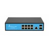 Šakotuvas Valdomas PoE jungiklis Extralink Victor, 8x Gigabit PoE/PoE+, 2x SFP, 150W